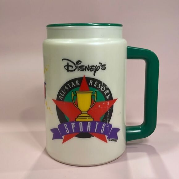 Disney World All Star Sports Resort Thermo Travel Cup 25 mug Year Celebration - Picture 1 of 6